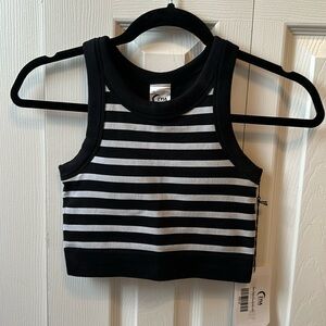 Zyia active NWT Claudia stripe sports bra/crop top size XS